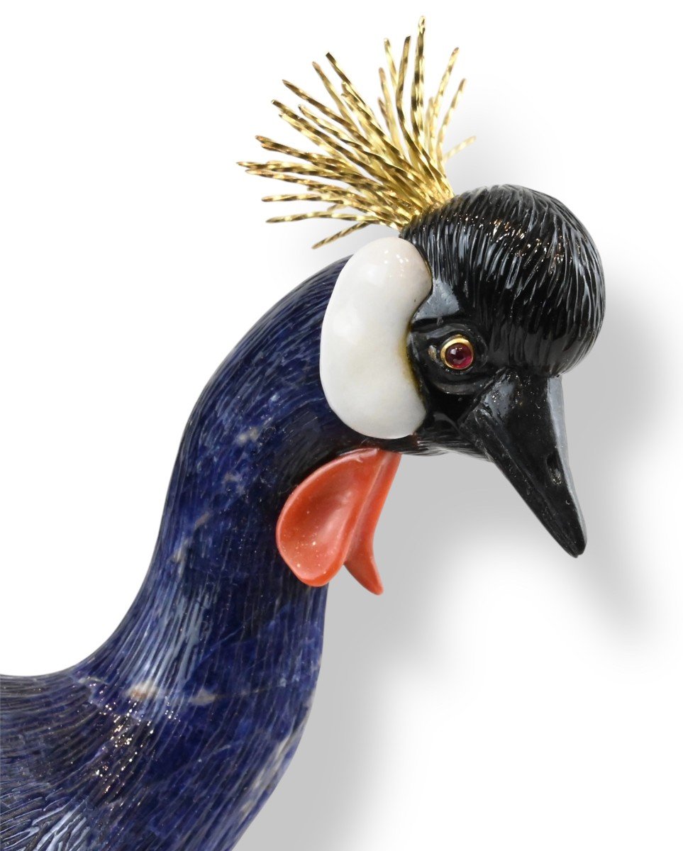 Erwin Klein X Vacheron Constantin -  Bird Made Of Hard And Semi-precious Stones - 1980s-photo-4